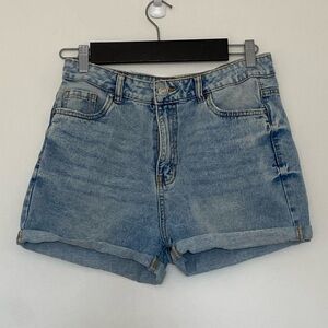 Refuge Denim Women’s Mom High-Rise Shorts, Size 7, Summer, Casual, Travel, Trend